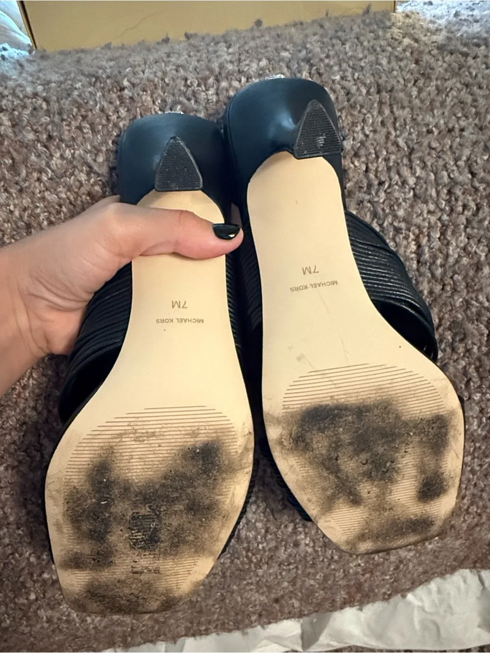 MICHAEL KORS Black Alessia mule Sandal